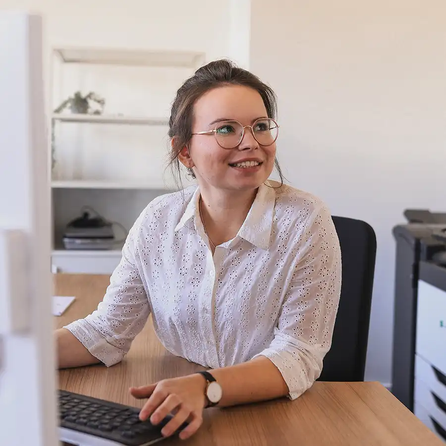 Porträt von Anna Freudewald, Druckvorstufe bei BasseDruck