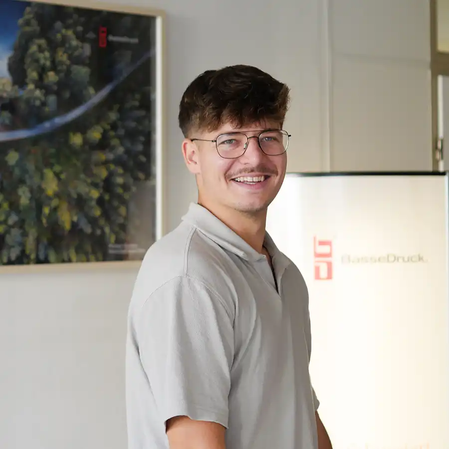 Porträt von Philipp Mohncke, Kreation bei BasseDruck