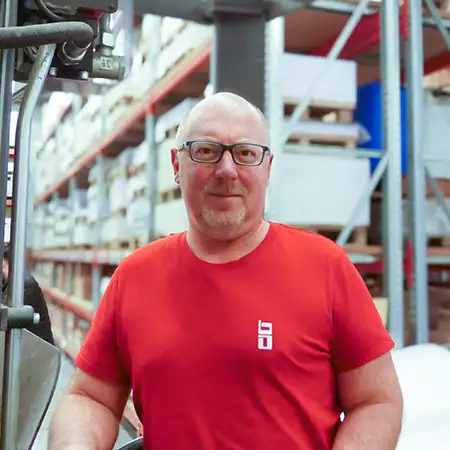 Porträt von Frank Schick, Mitarbeiter der BasseDruck GmbH